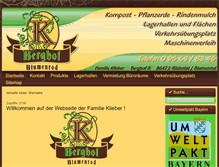 Tablet Screenshot of harald-klieber.de